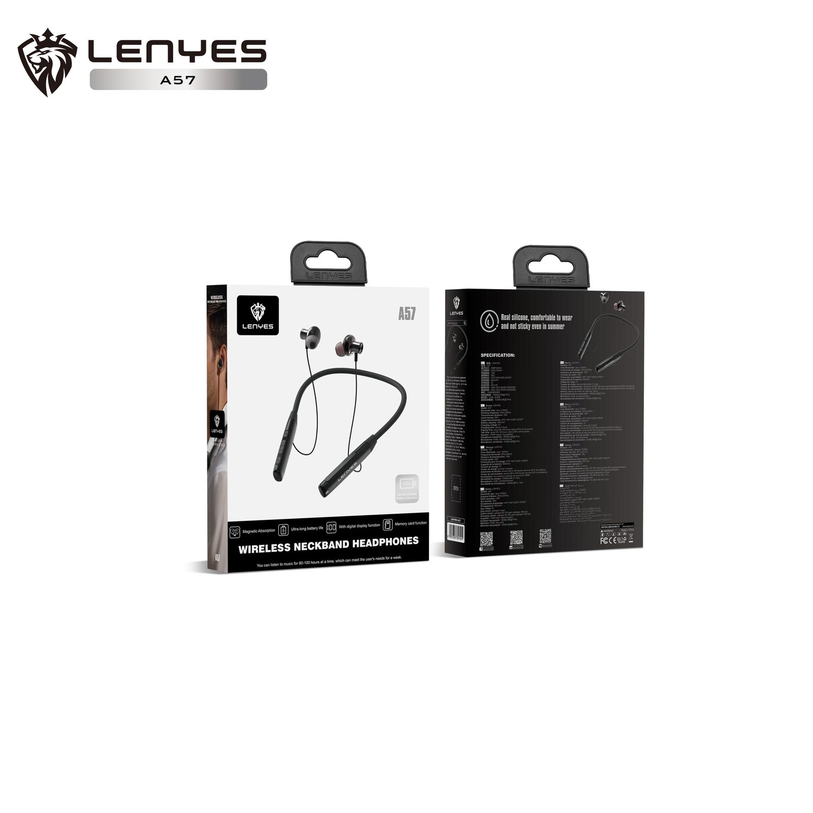 Lenyes A57 Auriculares Deportivos con Pantalla LED vista 3