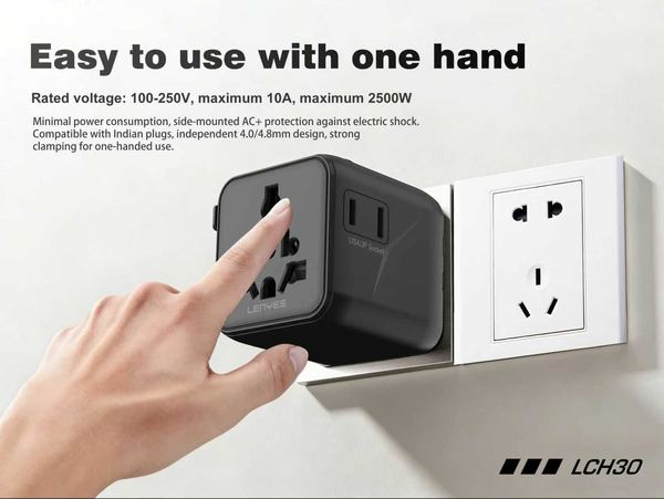 Adaptador de Viaje Universal Lenyes LCH30 2500W