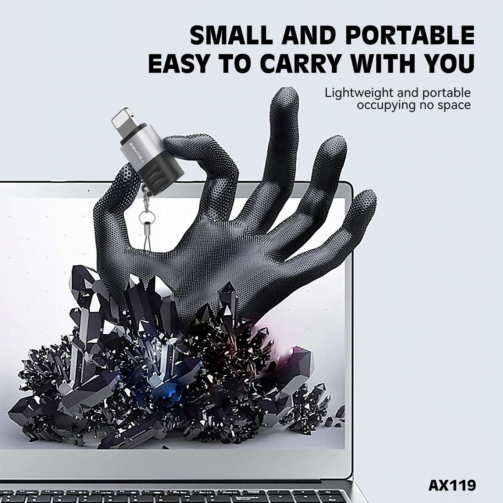 Adaptador Lenyes AX119 Micro USB/V8 a Lightning vista 4