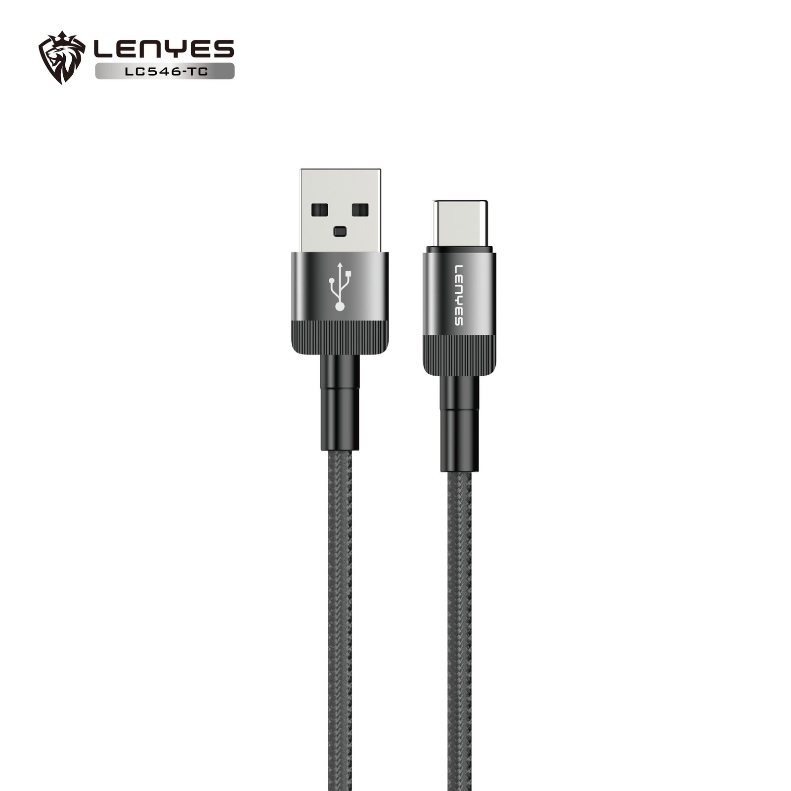 Cable Lenyes LC546 USB-A Aluminio y Nylon vista 3