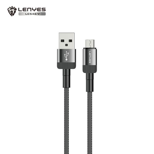 Cable Lenyes LC546 USB-A Aluminio y Nylon