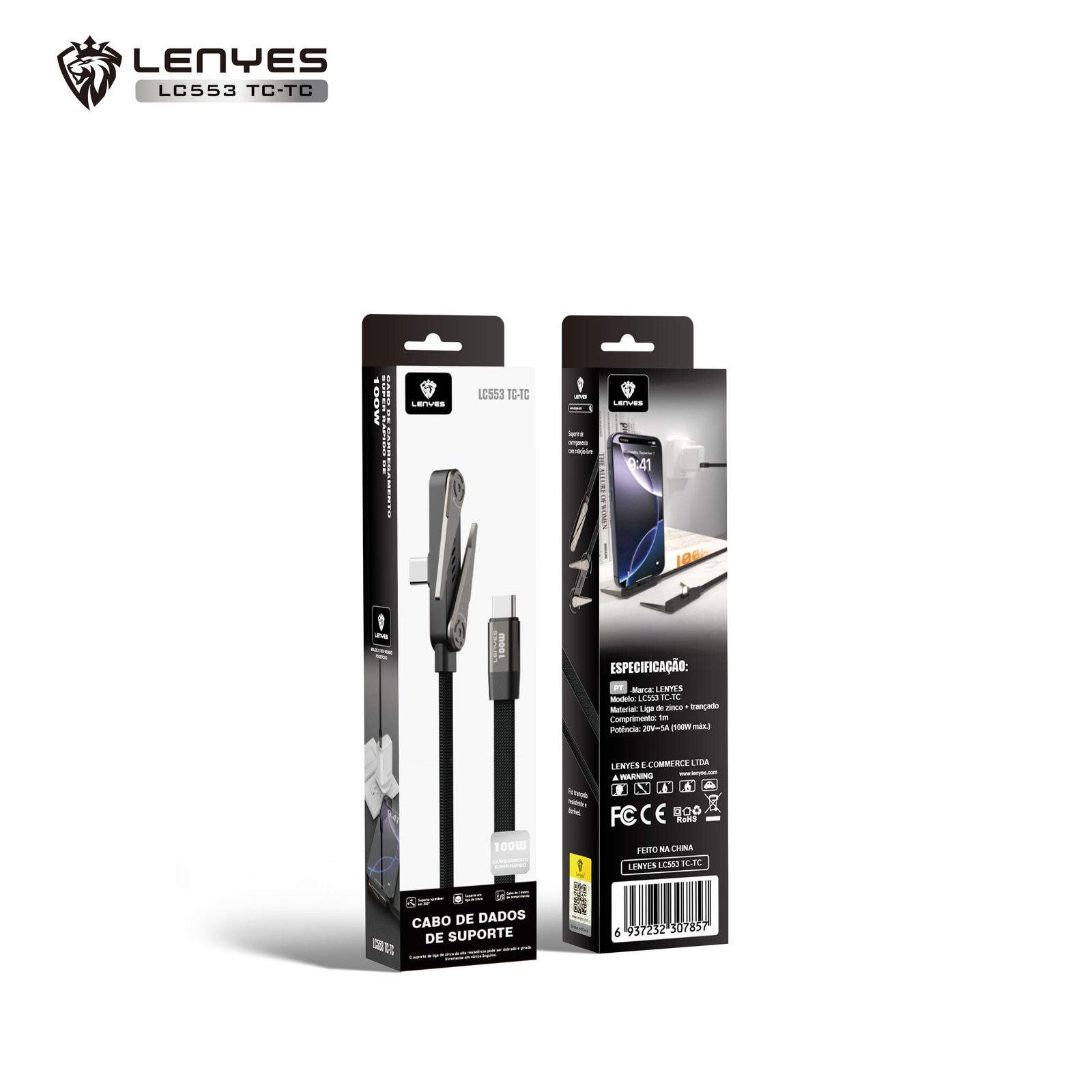 Cable USB4 Lenyes LC553 240W Vídeo 8K vista 4