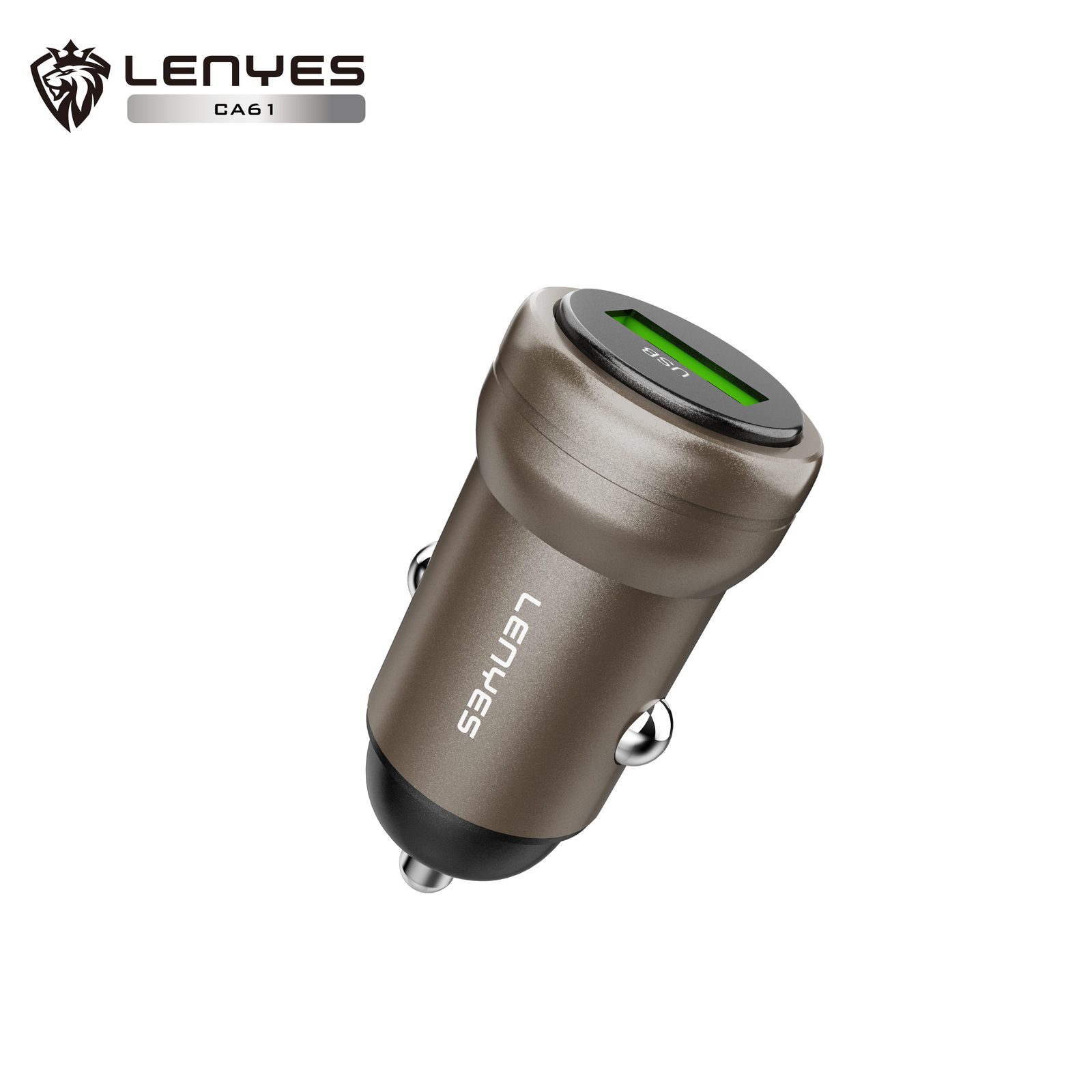 Cargador de Coche Lenyes CA66 95W Metálico Dorado vista 1
