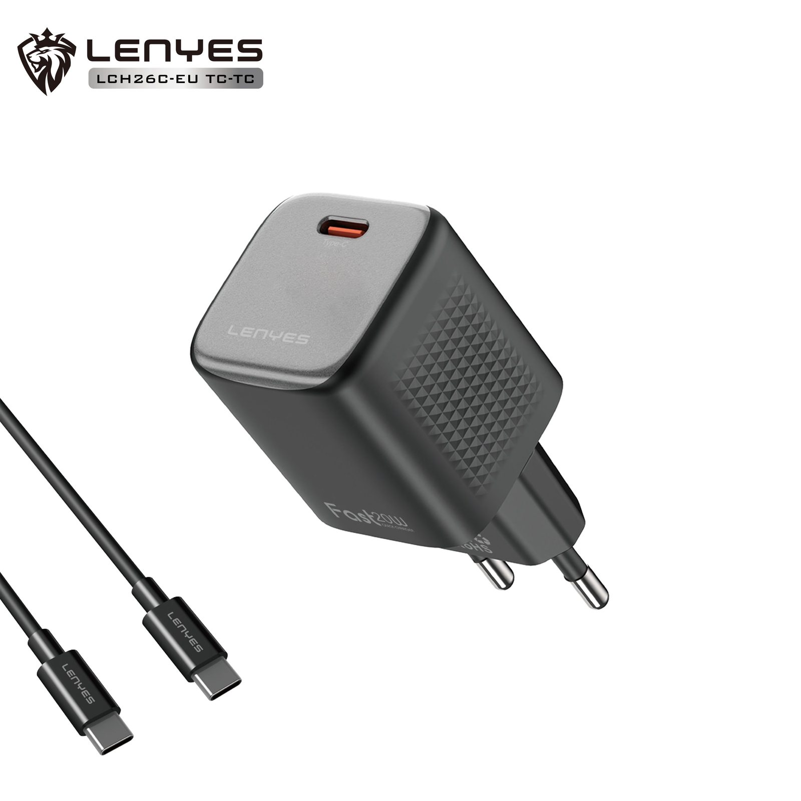 Cargador Lenyes LCH26C USB-C Carga Rápida vista 6