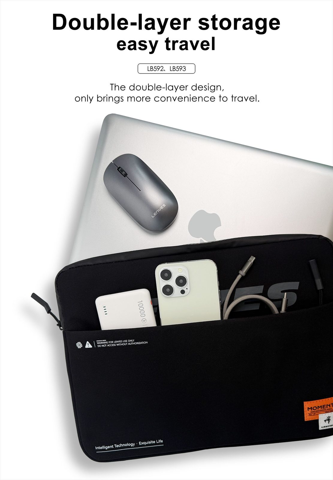 Funda Lenyes LB593 15-16" para Portátil vista 6
