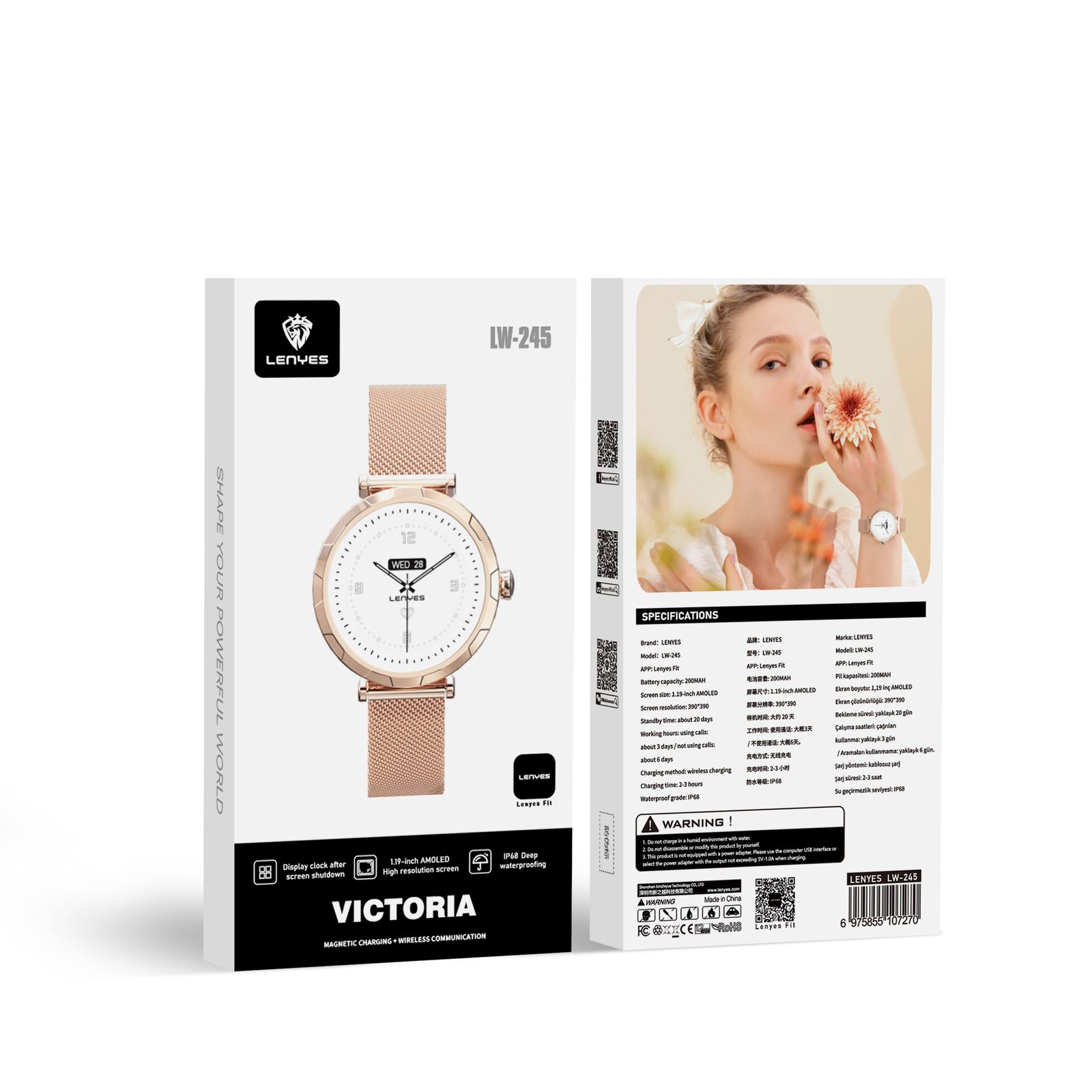 Lenyes LW-245 Smartwatch Deportivo vista 1