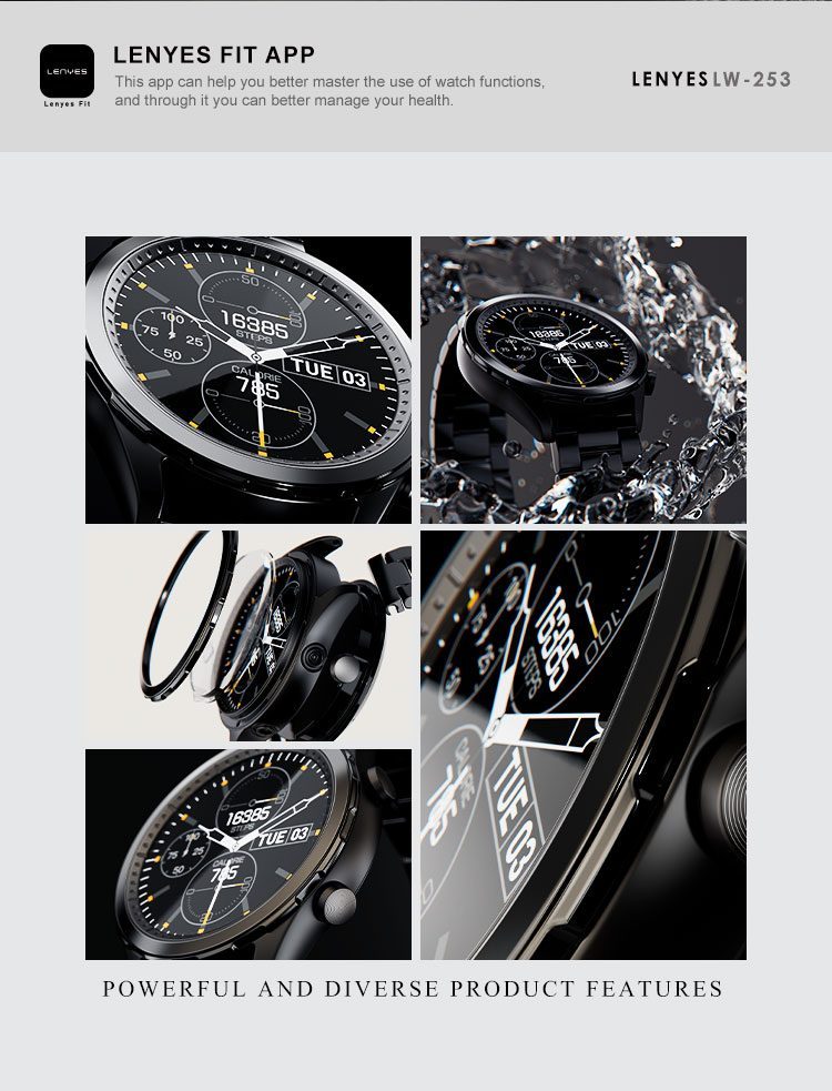 Lenyes LW-253 Smartwatch SpO2 y Modos Deportivos vista 3