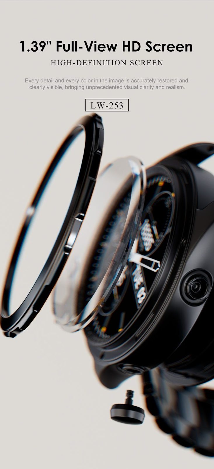 Lenyes LW-253 Smartwatch SpO2 y Modos Deportivos vista 6