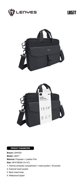 Maletín Lenyes LB577 13-14" para Portátil
