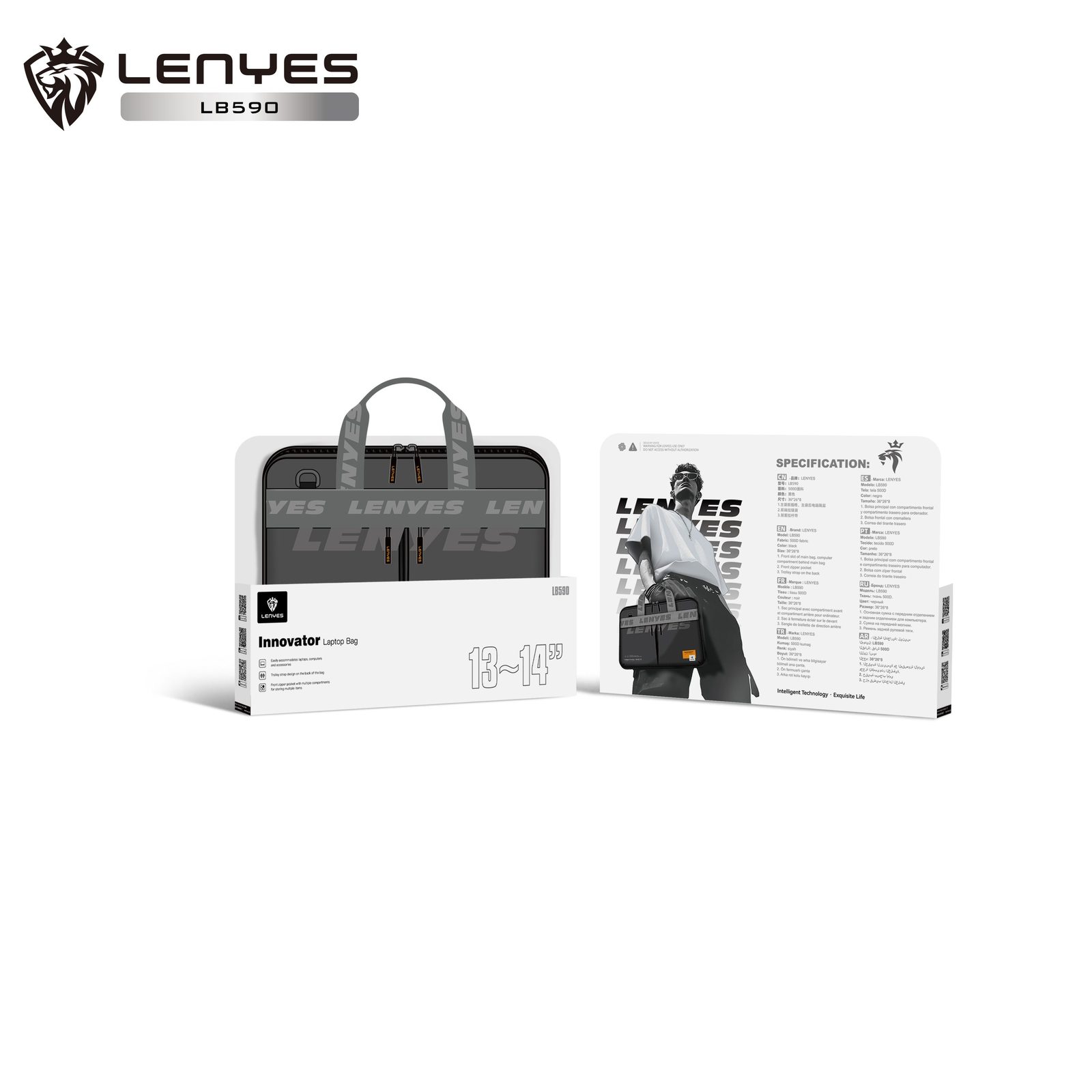 Maletín Premium Lenyes LB590 13-14" vista 1
