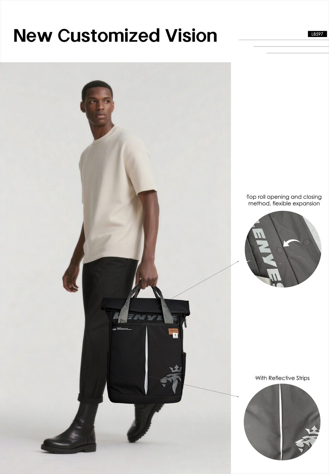 Mochila Premium Lenyes LB597 para Portátil vista 5