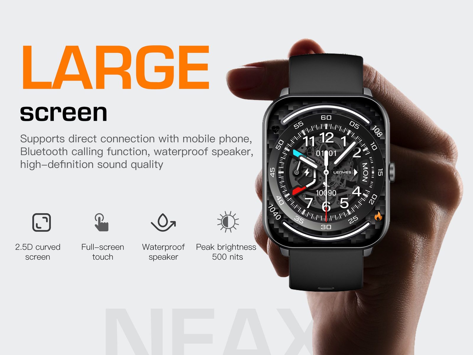 Lenyes NEXA Smartwatch Presión y Estrés vista 5