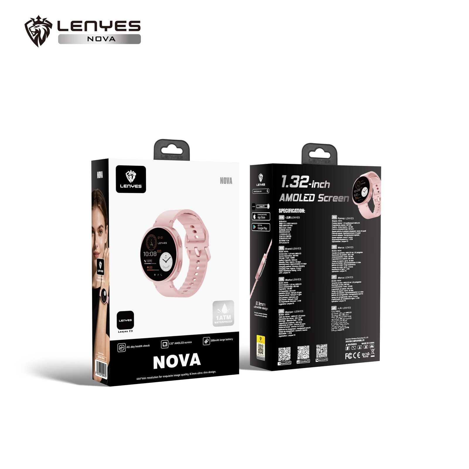 Lenyes NOVA Smartwatch Femenino vista 4