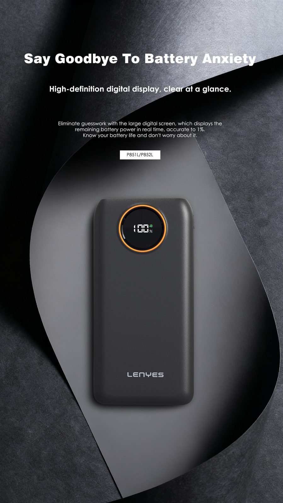 Powerbank Lenyes P852L 20.000mAh vista 6