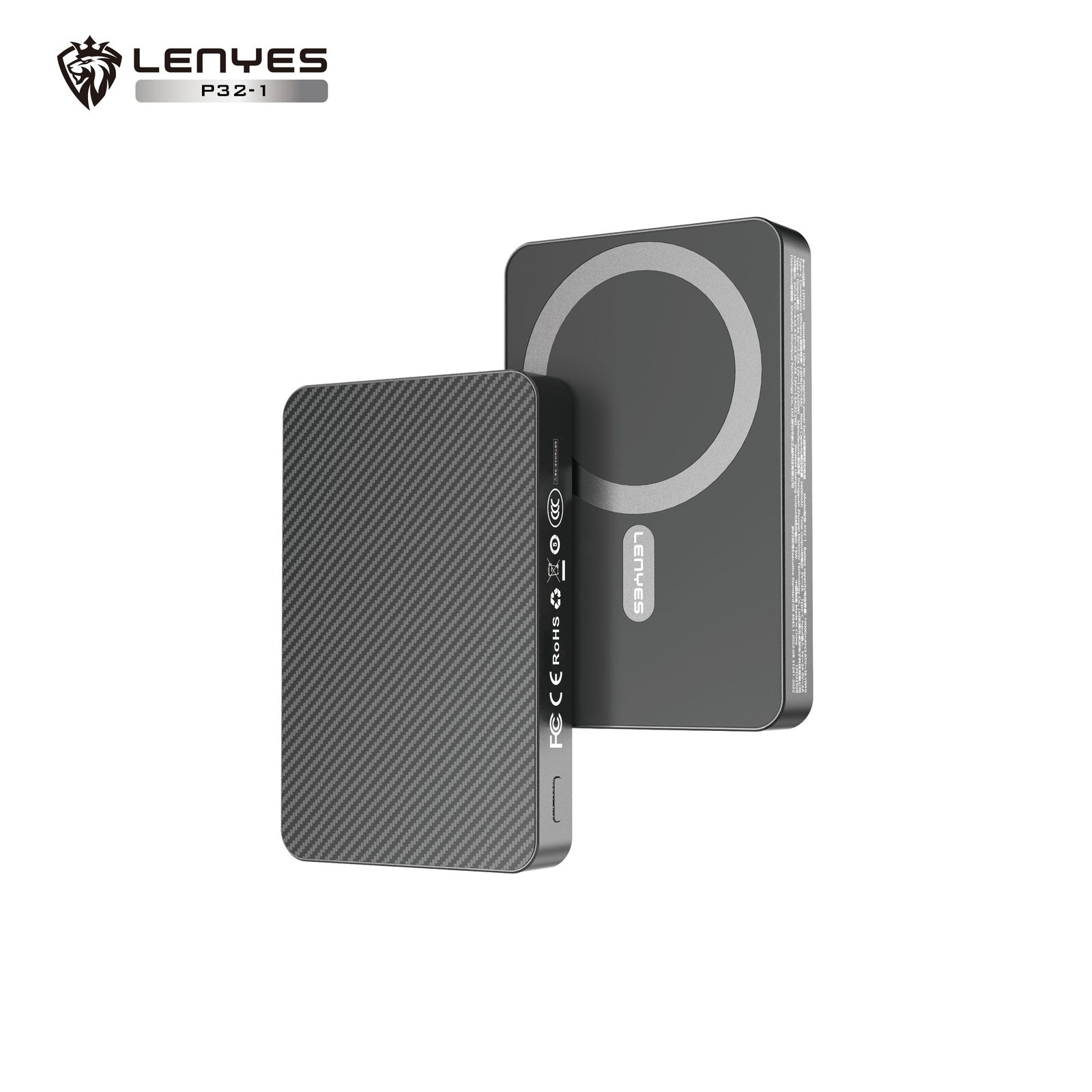 Powerbank Magnético Lenyes P32-1 10.000mAh vista 1