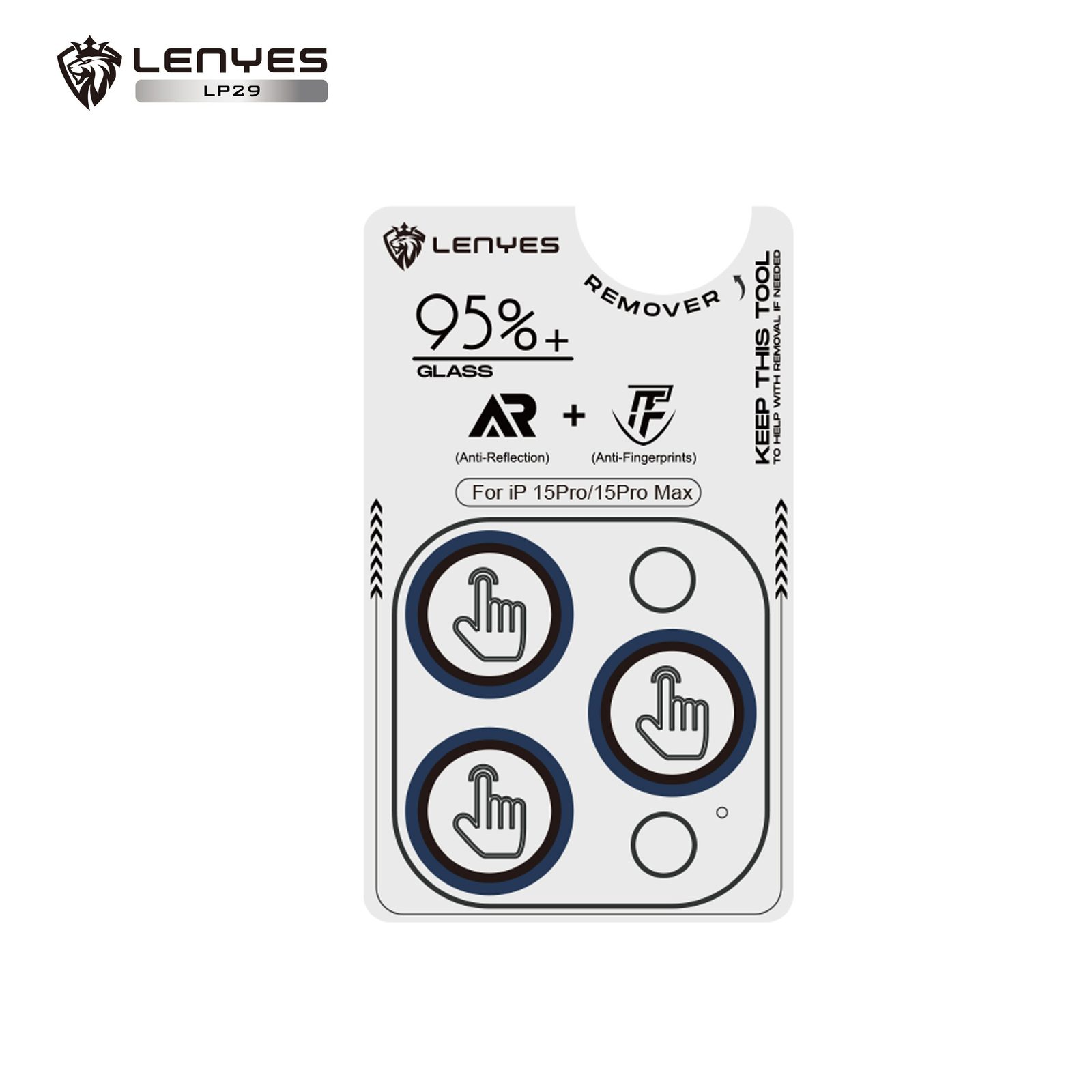 Protector de Cristal Templado Lenyes LP29 Kit Completo vista 6