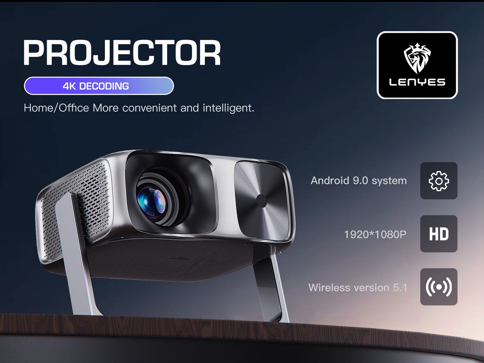 Proyector Portátil Lenyes LPR06 vista 1
