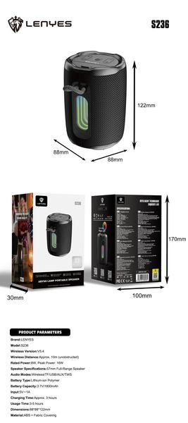 Lenyes S236 Altavoz Bluetooth Portátil